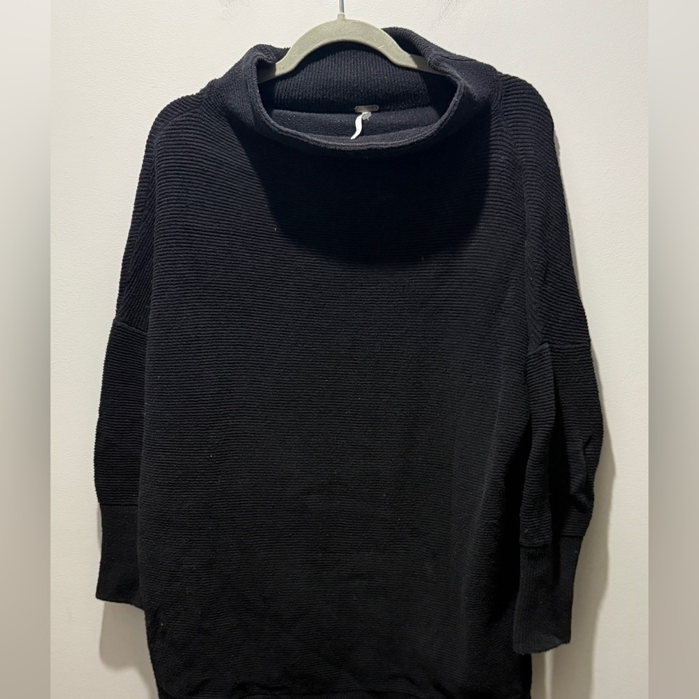 Free People Ottoman Slouchy Tunic Sweater - Black - Picture 3 of 5